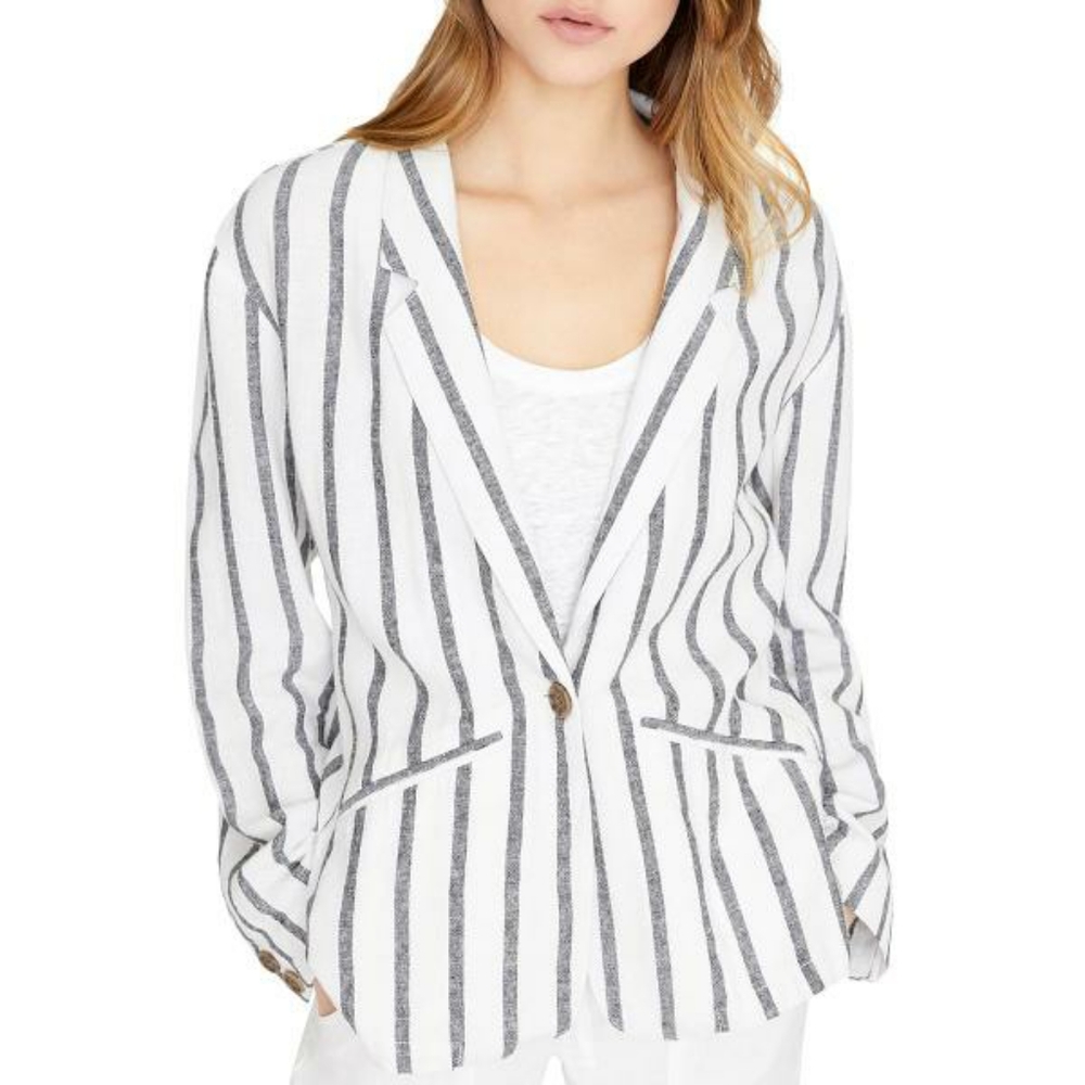 Sanctuary Artist Stripe Linen Blazer